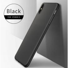 Оригинален силиконов калъф / гръб / TPU X-LEVEL Antislip Series за Apple iPhone X - черен