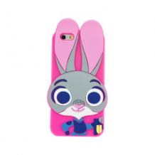 Силиконов калъф / гръб / TPU 3D за Apple iPhone 5 / iPhone 5S /SE - заек / rabbit