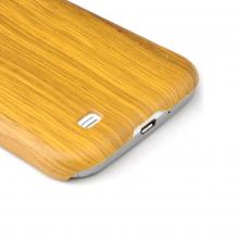 Заден предпазен твърд гръб / капак / за Samsung Galaxy S4 mini i9190 / i9195 / i9192 - светло дърво
