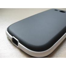 Силиконов гръб ТПУ за Samsung Galaxy S3 S III SIII I9300 - черно и бяло