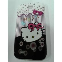 Заден предпазен твърд гръб / капак / за Samsung Galaxy S4 I9500 / I9505 - Hello Kitty Art 2