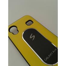 Луксозен предпазен твърд капак /гръб/ за Samsung Galaxy Ace S5830 - жълт