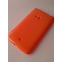 Силиконов калъф / гръб / TPU за Nokia Lumia 625 - оранжев / гланц