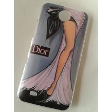 Заден предпазен твърд гръб / капак / за HTC Desire 300 - Dior