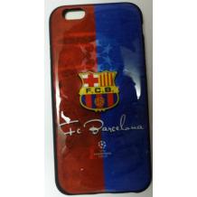 Силиконов калъф / гръб / TPU за Apple iPhone 6 / iPhone 6S - син / FC Barcelona