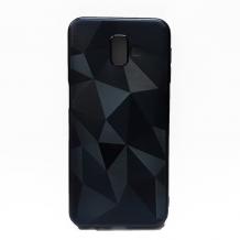 Силиконов калъф / гръб / PRISM GEOMETRIC TPU за Samsung Galaxy J6 Plus 2018 - тъмно син / призма