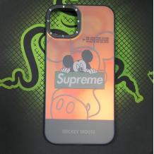 Луксозен неонов твърд гръб / case / за iPhone 14 Pro Max - Supreme