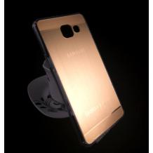 Луксозен силиконов калъф / гръб / TPU за Samsung Galaxy A5 2017 A520 - Rose Gold / хром