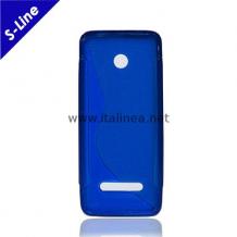 Силиконов калъф / гръб / TPU S-Line за Nokia 206 - син S-Case