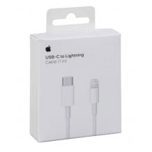 Оригинален кабел за зареждане и пренос на данни за Apple iPhone 12 Pro Max 6.7"/ Type-C to Lightning - бял