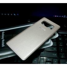 Луксозен твърд гръб за Samsung Galaxy Note 8 N950 - златист / кожен