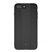 Луксозен гръб TOTU Design за Apple iPhone 7 / iPhone 8 - черен / Carbon