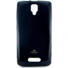Луксозен силиконов калъф / гръб / TPU Mercury GOOSPERY Jelly Case за Lenovo A1000 - черен