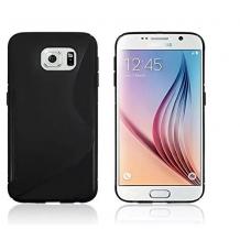 Силиконов калъф / гръб / TPU S Line за Samsung Galaxy S6 Edge+ G928 / S6 Edge Plus - черен
