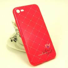 Луксозен силиконов калъф / гръб / TPU за Apple iPhone 7 / iPhone 8 - розов / Victoria`s Secret