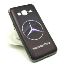 Силиконов калъф / гръб / TPU за Samsung Galaxy J3 / J3 2016 J320 - Mercedes Benz / черен