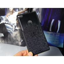 Луксозен твърд гръб Hybrid Case за Huawei Ascend P8  - черен