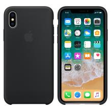 Оригинален гръб Silicone Case MMWF2ZM/A за Apple iPhone X - черен