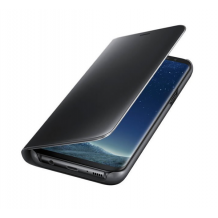 Оригинален калъф Clear View Cover Samsung Galaxy S7 Edge G935 - черен