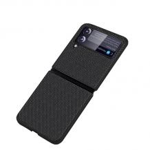 Луксозен удароустойчив гръб за Samsung Galaxy Z Flip3 5G - черен