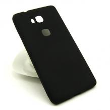 Луксозен силиконов калъф / гръб / TPU Mopal за Huawei Honor 5X - черен