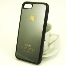 Луксозен стъклен твърд гръб за Apple iPhone 7 / iPhone 8 - сребрист