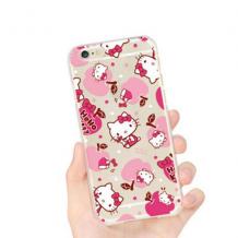 Луксозен ултра тънък силиконов калъф / гръб / TPU Ultra Thin Case за Apple iPhone 5 / iPhone 5S / iPhone SE - Hello Kitty 