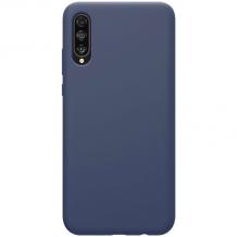 Луксозен силиконов калъф / гръб / Nano TPU за Samsung Galaxy A01 - тъмно син