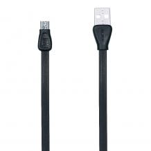 Оригинален Micro USB кабел REMAX RC-028m / Micro USB Charging Data Cable за Samsung, Huawei, LG, HTC, Sony, Lenovo, Alcatel и други - черен