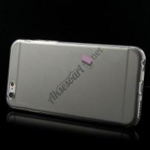 Ултра тънък силиконов калъф / гръб / TPU Ultra Thin за Apple iPhone 7 - прозрачен / сив