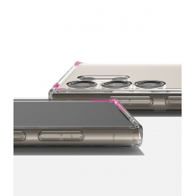 Удароустойчив силиконов калъф / гръб / кейс за Samsung S24 Ultra 5G - прозрачен