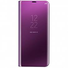 Луксозен калъф Clear View Cover с твърд гръб за Huawei P20 Pro - лилав