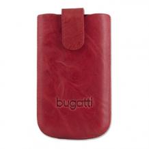 Bugatti SlimCase Unique Chili SL - кожен калъф за LG,HTC,Sony Ericsson и мобилни телефони (червен)