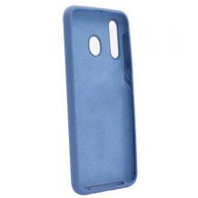Луксозен силиконов калъф / гръб / Sammato Cover TPU Case за Samsung Galaxy A40 - син