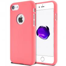 Луксозен силиконов калъф / гръб / TPU Mercury GOOSPERY Soft Jelly Case за Apple iPhone 7 - корал