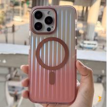 Луксозен гръб / кейс / BRABUS Fine Case с безжично зареждане MagSafe за Apple iPhone 16 Pro (6.3) - преливащ / прозрачен