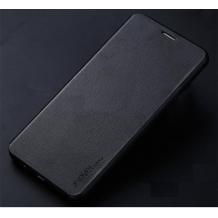 Луксозен кожен калъф Flip тефтер със стойка X-level за Samsung Galaxy Note 9 - черен