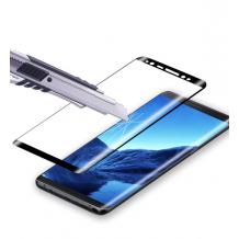 Удароустойчив протектор Full Cover / Nano Flexible Screen Protector с лепило по цялата повърхност за дисплей на Samsung Galaxy S20 – черен