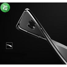 Луксозен гръб TOTU Design за Samsung Galaxy S8 G950 - прозрачен / черен кант