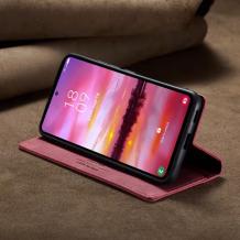 Луксозен кожен калъф Flip тефтер Autspace със стойка за Huawei Pura 70 Ultra - червен