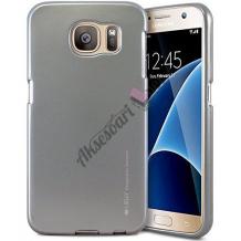 Луксозен силиконов калъф / гръб / TPU MERCURY i-Jelly Case Metallic Finish за Samsung Galaxy S7 G930 - тъмно сив