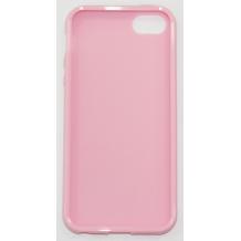 Силиконов калъф / гръб / ТПУ за Apple iPhone 5 - светло розов / гланц