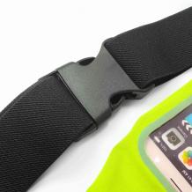 Универсален спортен калъф за кръста за смартфони с дисплей до 6.3 инча - зелен
