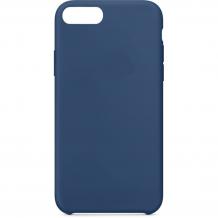 Луксозен гръб Silicone Case за Apple iPhone 7 Plus / iPhone 8 Plus - тъмно син