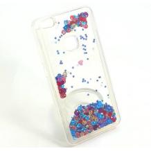 Луксозен твърд гръб 3D за Huawei P10 Lite - прозрачен / брокат / цветен
