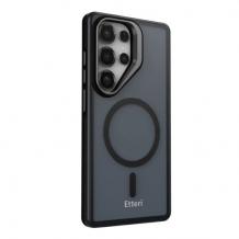 Удароустойчив хибриден кейс Etteri Morning Fog с Magsafe и стойка за Samsung Galaxy S26 Ultra - Черен