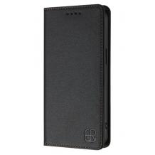 Кожен калъф Flip тефтер Magnetic Book Pro със стойка за Samsung Galaxy S24 Ultra - черен