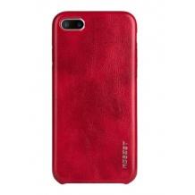 Луксозен гръб MOBEST Elite за Apple iPhone 7 / iPhone 8 - кожен / червен
