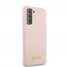 Оригинален гръб Guess за Samsung Galaxy S21 - розов