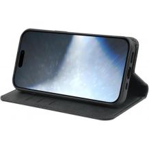 Кожен калъф Flip тефтер Magnetic Book със стойка за Xiaomi Redmi Note 14 Pro - черен